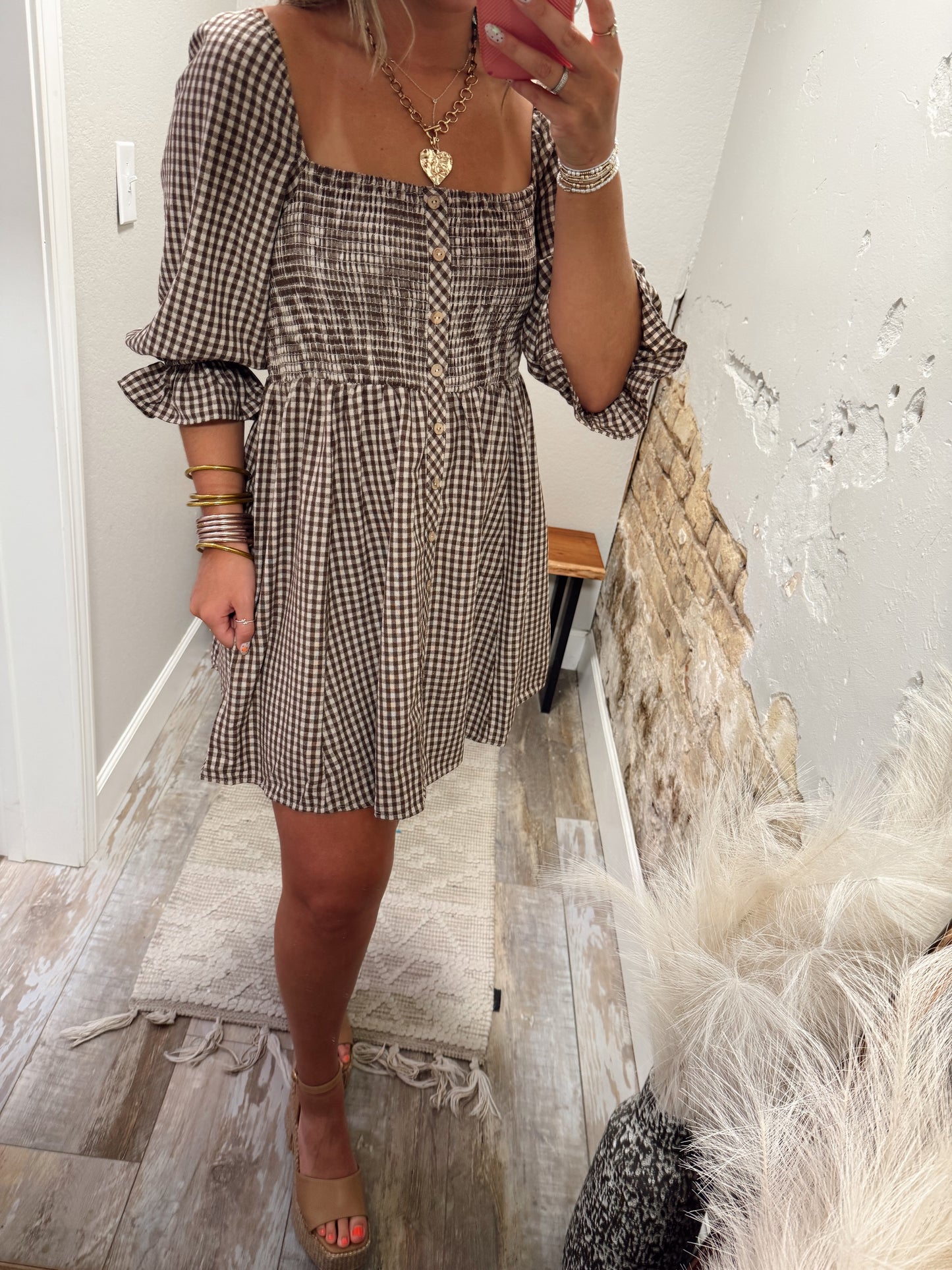 Brown Sugar Picnic Dress
