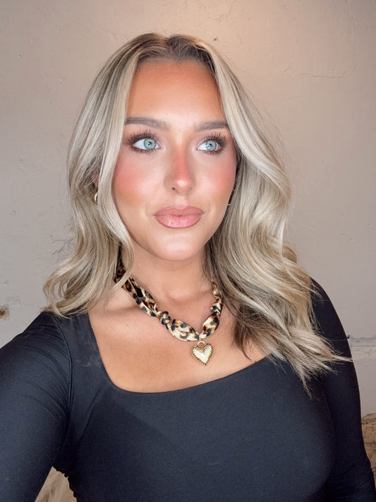 Leopard Scarf Necklace