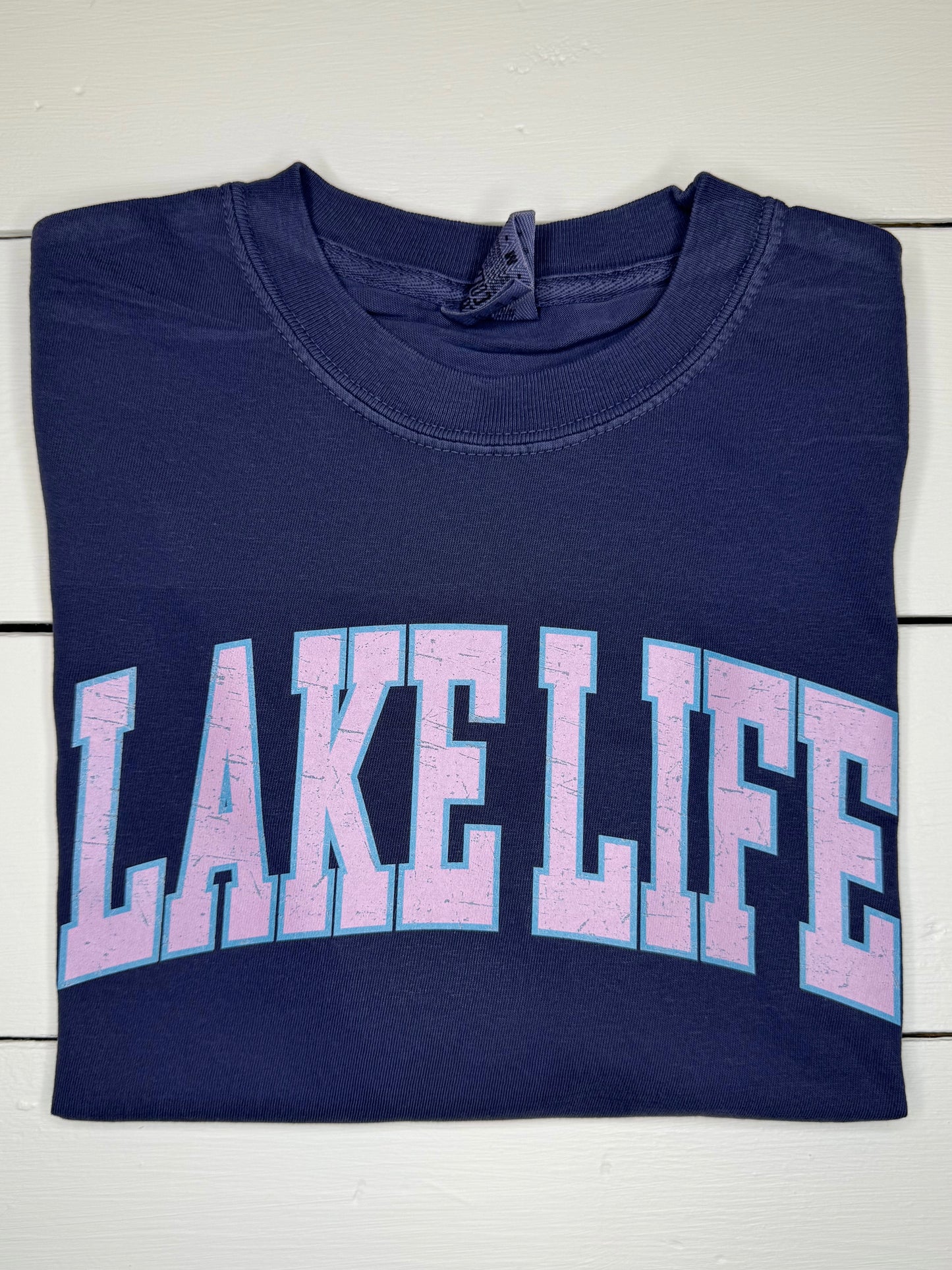 Lake Life Distressed Tee