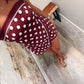 Saturday Social Romper - Maroon
