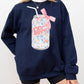 Floral Dr Pepper Soda Can Sweatshirt