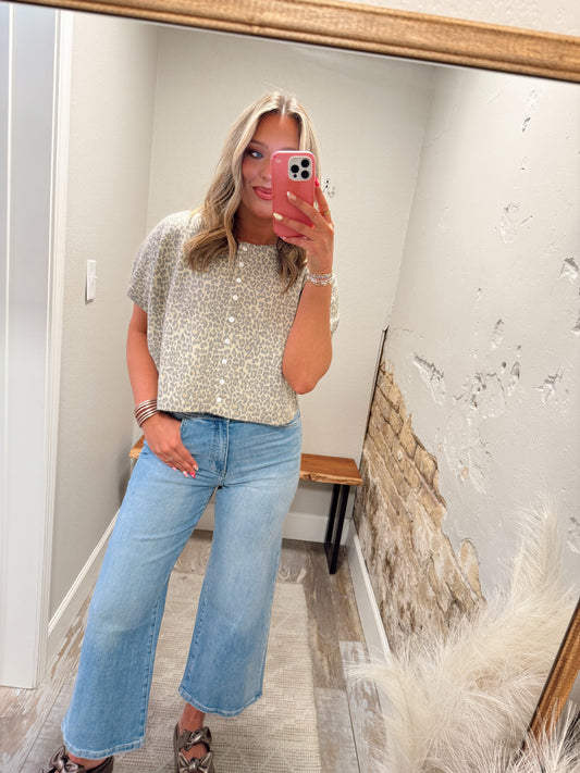 Never Boring Leopard Top