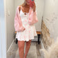 The Cardigan Shawl - Baby Pink