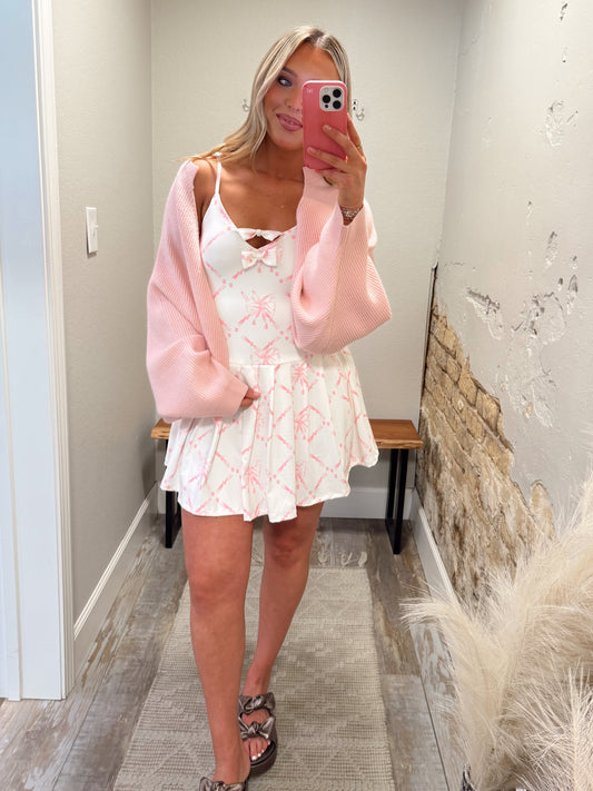 The Cardigan Shawl - Baby Pink