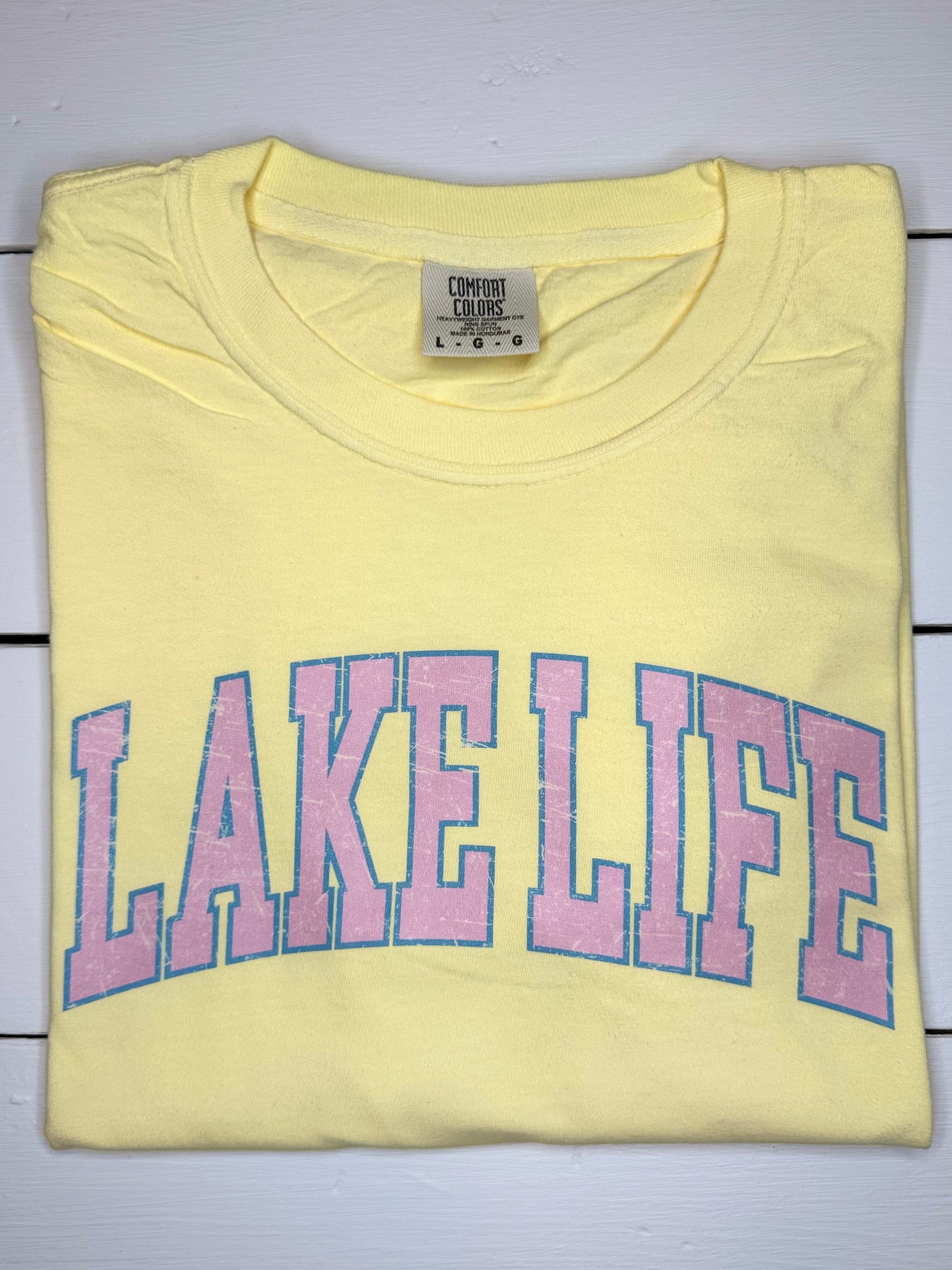 Lake Life Distressed Tee