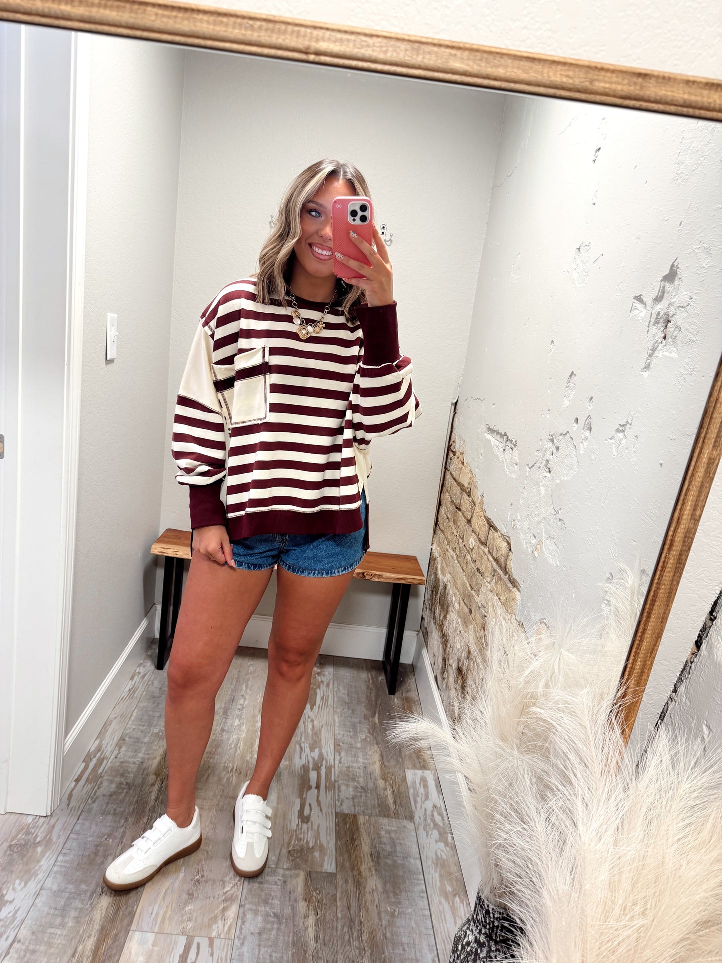 Maroon Market Pullover