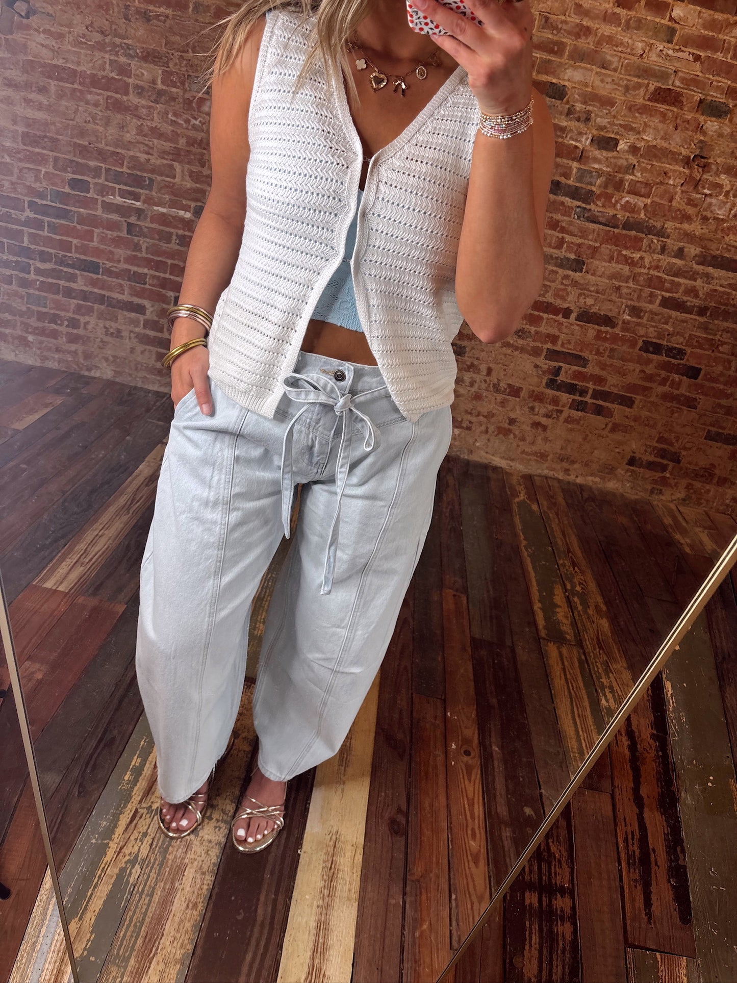 Classic Charm Tank - White