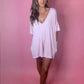 Hotshot Oversized Romper - Baby Pink