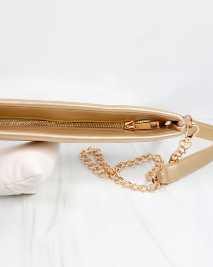 Madi Clear Crossbody - Gold