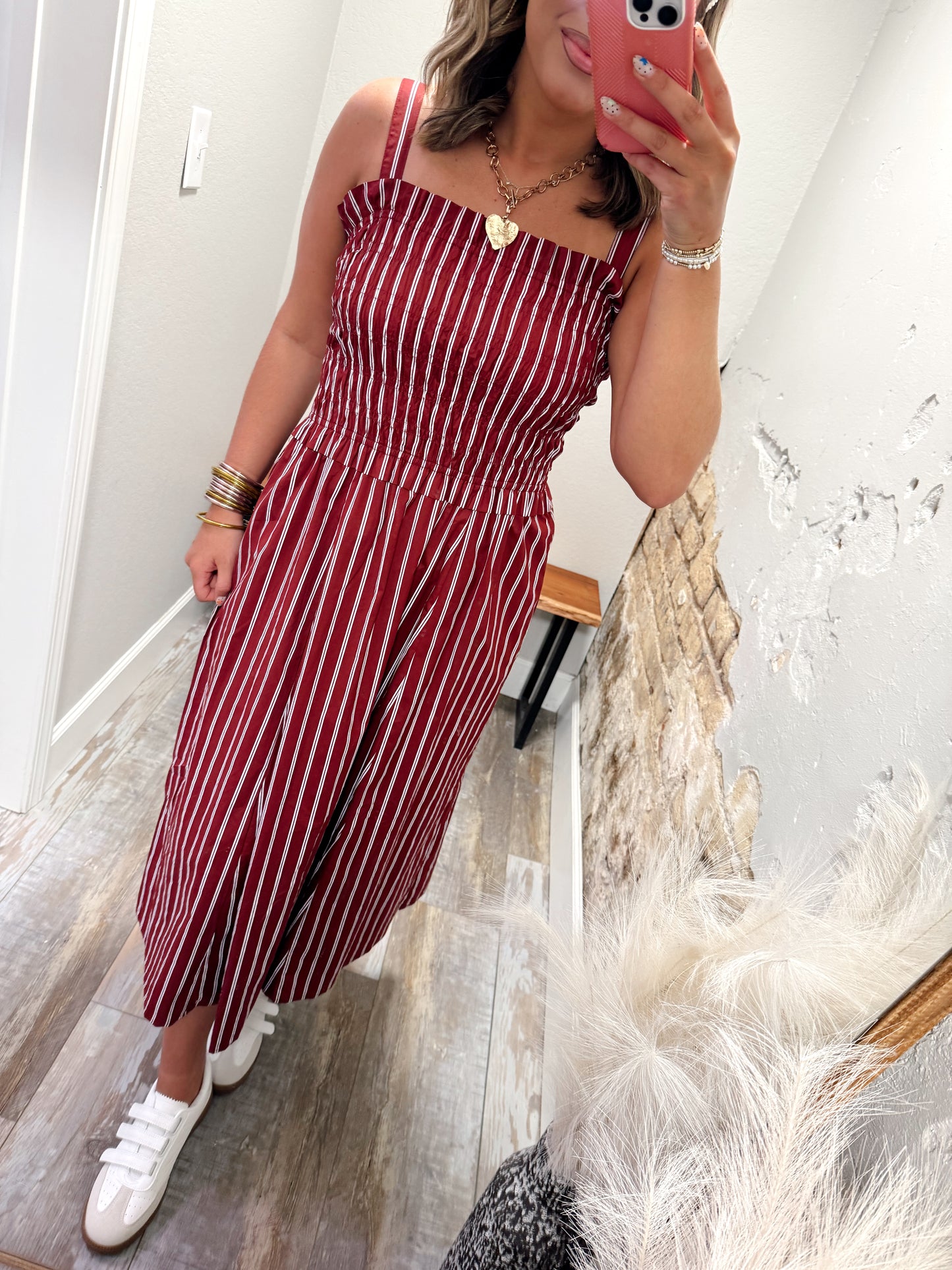 Southern Saturdays Midi - Maroon