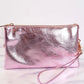 Claire Wristlet/Crossbody - Metallic Rose