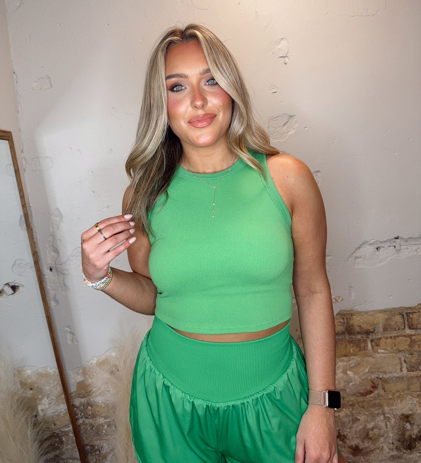 Seamless Muscle Tank - Green