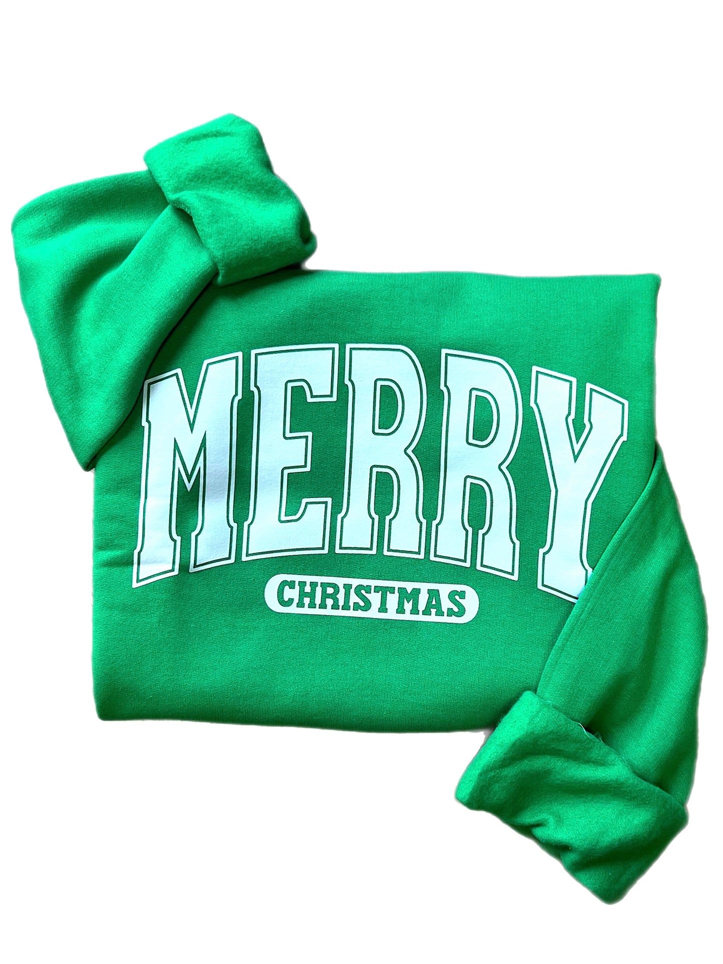 Merry Christmas Varsity Crewneck Sweatshirt