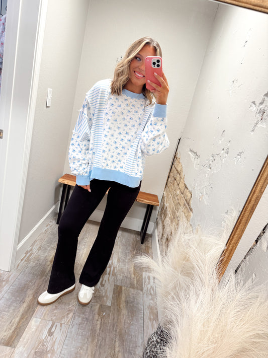 Easy Days Pullover - Lt Blue