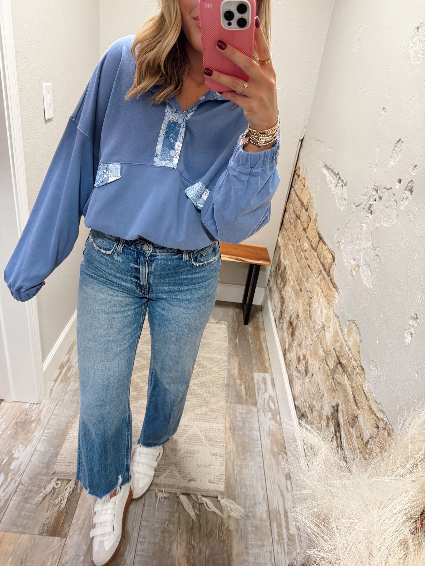 Feeling Comfy Pullover - Blue