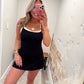 Double The Fun Dress - Black