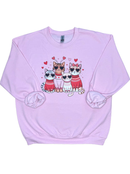 Cats Valentine's Day Sweatshirt