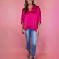 Business Babe Top - Fuchsia