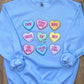 Anti-Valentine Candy Hearts Sweatshirt