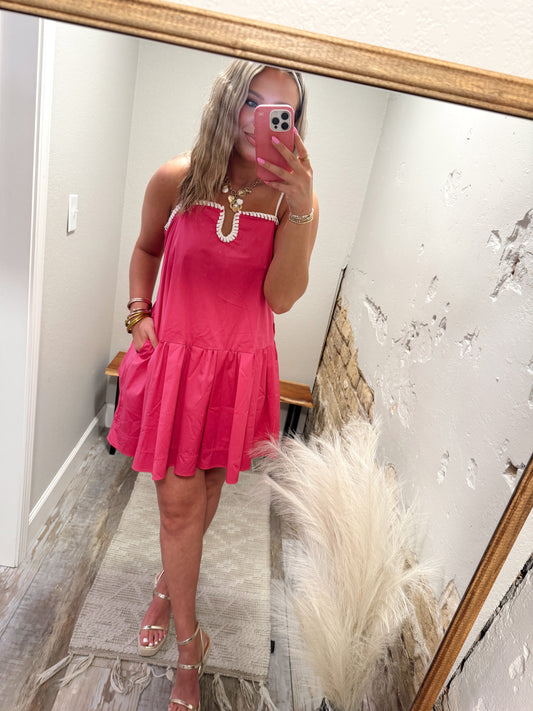 Malibu Barbie Dress - Magenta