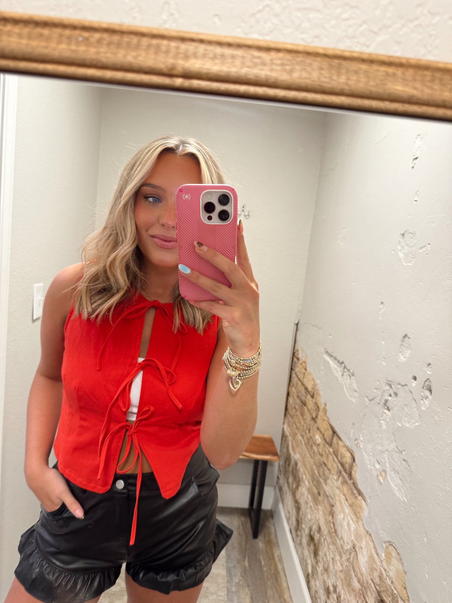Rebel Runway Top - Red