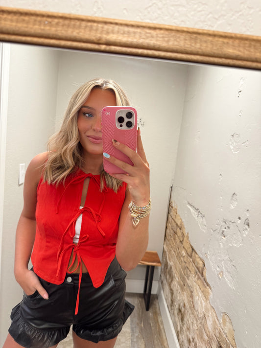 Rebel Runway Top - Red