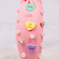 Conversation Hearts Headband - Pink