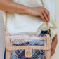 Quinn Quilted Clear Bag - Nude Patent