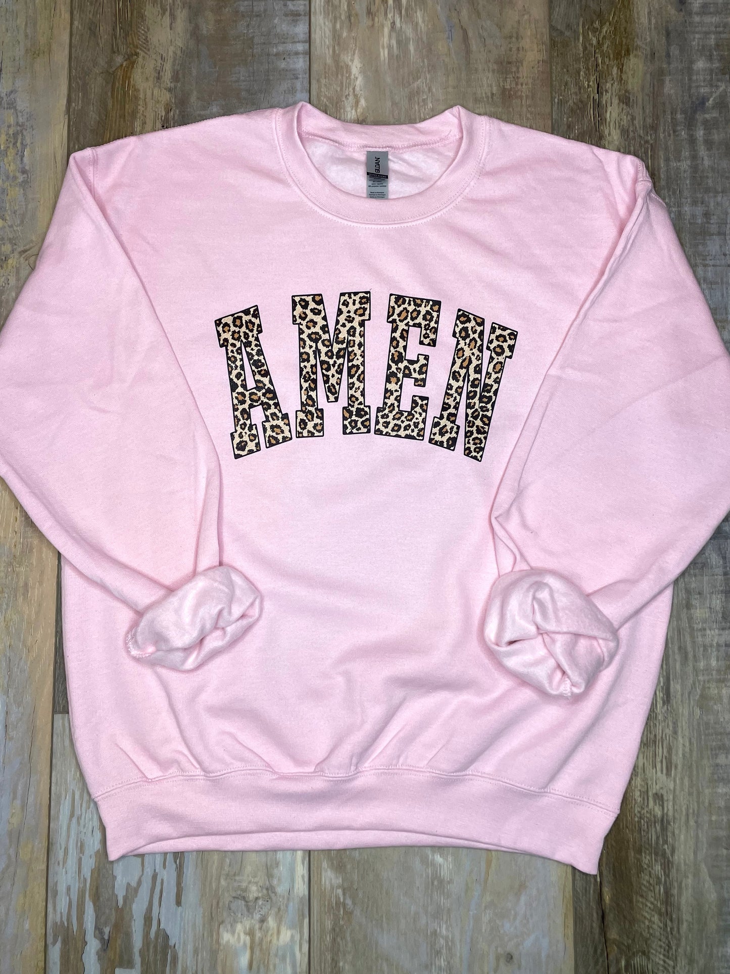 Leopard Amen Sweatshirt