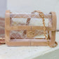 Quinn Quilted Clear Bag - Nude Patent