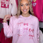 Coquette Pink Bows Sweatshirt
