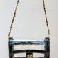 Quinn Quilted Clear Bag - Black Patent