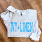 Blue Print Logo Sweatshirt - Grey