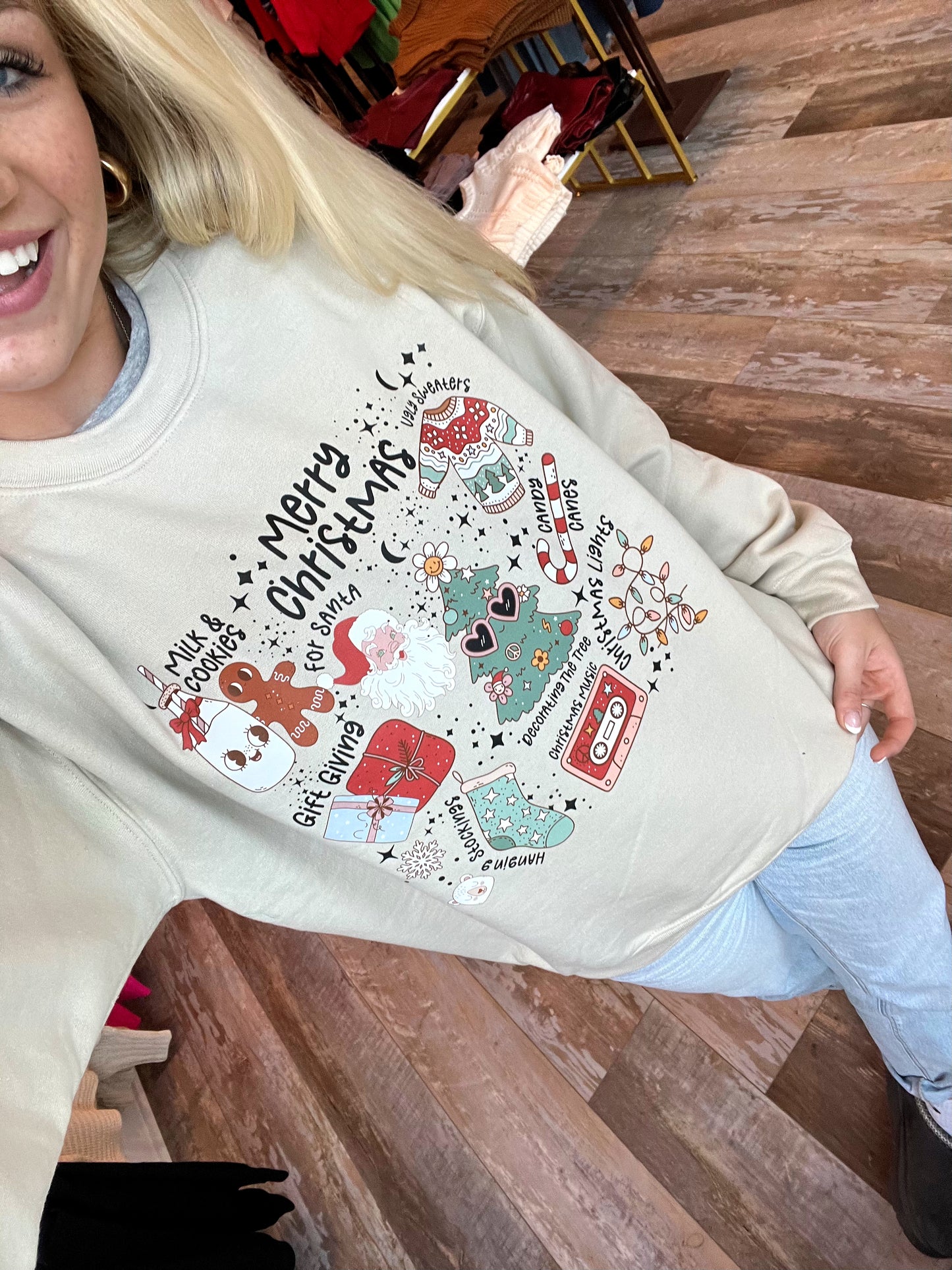 Christmas Doodles Sweatshirt