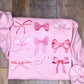 Coquette Pink Bows Sweatshirt