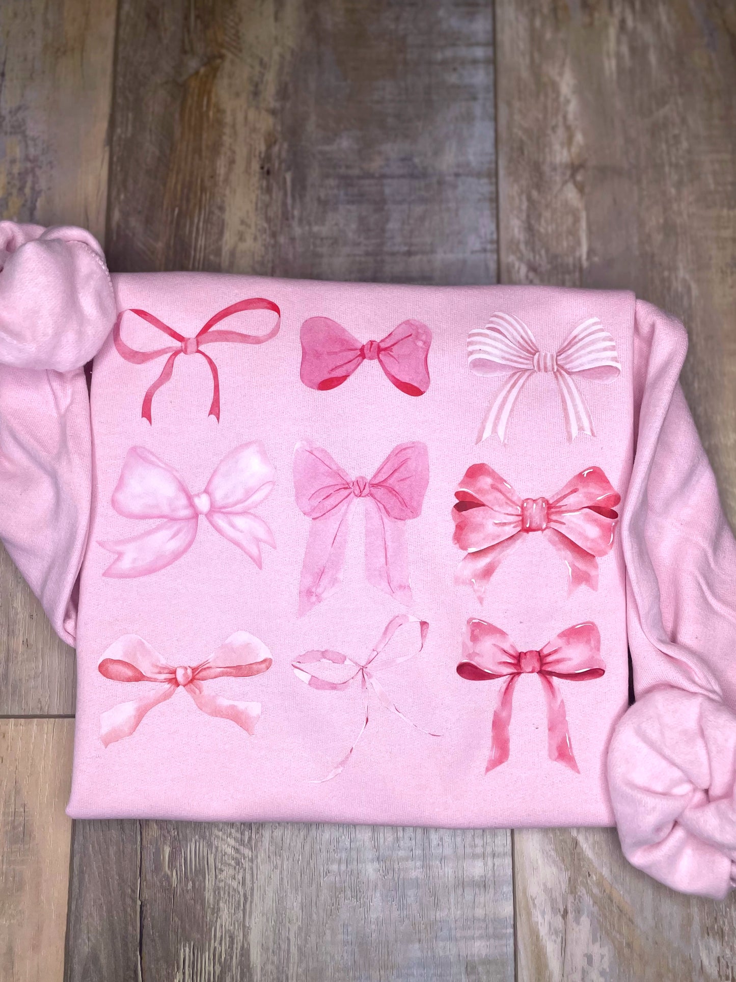 Coquette Pink Bows Sweatshirt