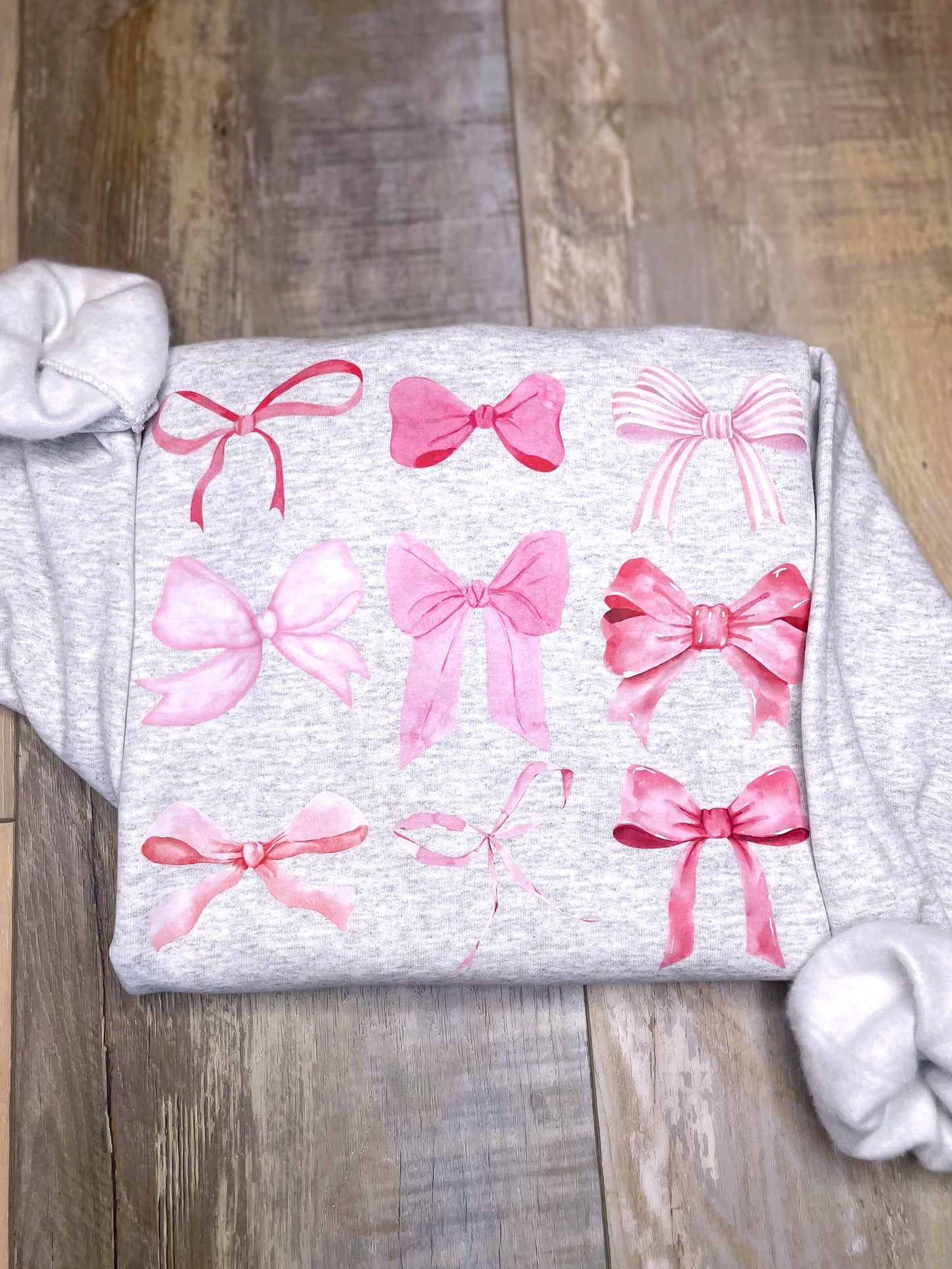 Coquette Pink Bows Sweatshirt