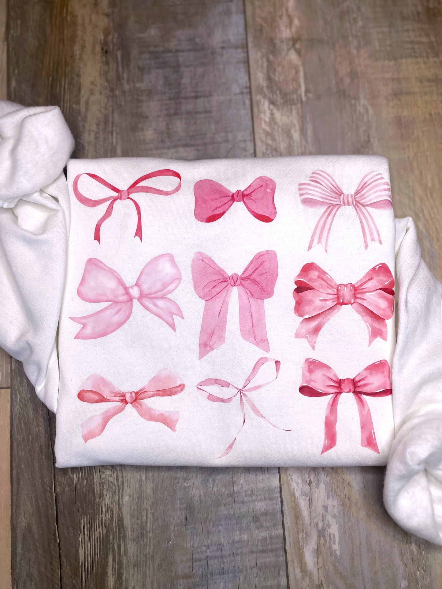 Coquette Pink Bows Sweatshirt