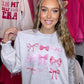 Coquette Pink Bows Sweatshirt