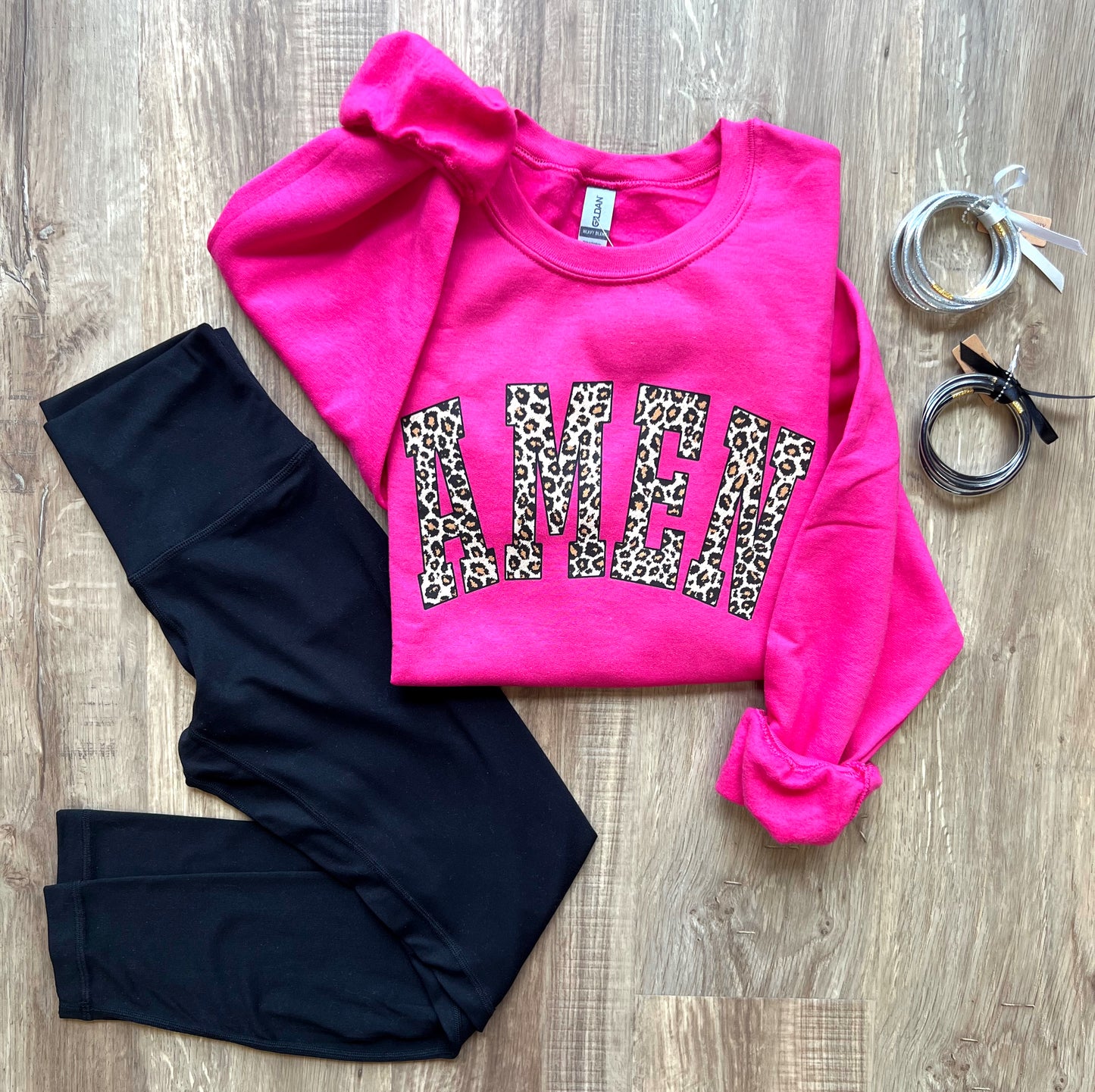 Leopard Amen Sweatshirt