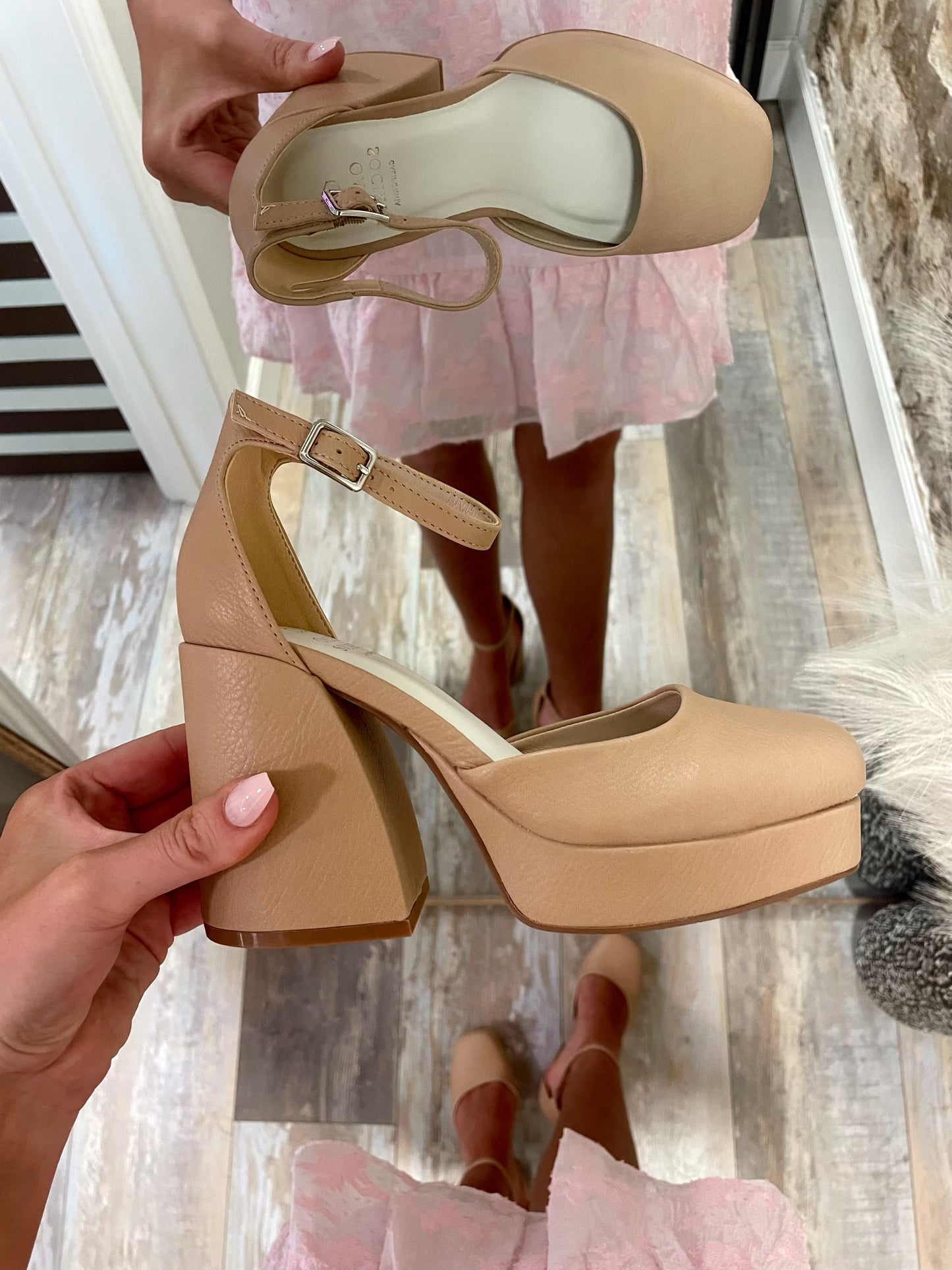 Belle Chunky Platform Heels