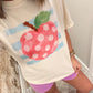 Striped Apple Teacher Tee
