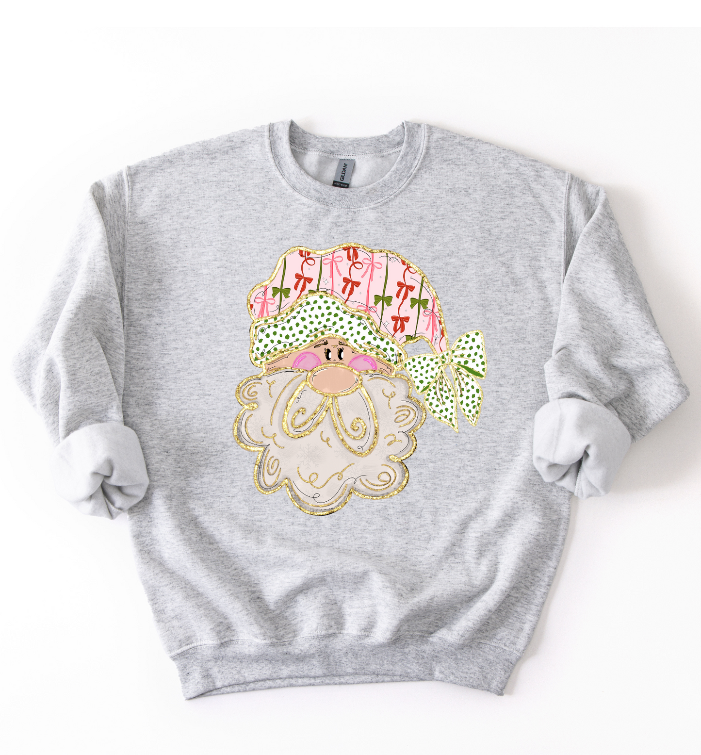 Preppy Santa Christmas Sweatshirt