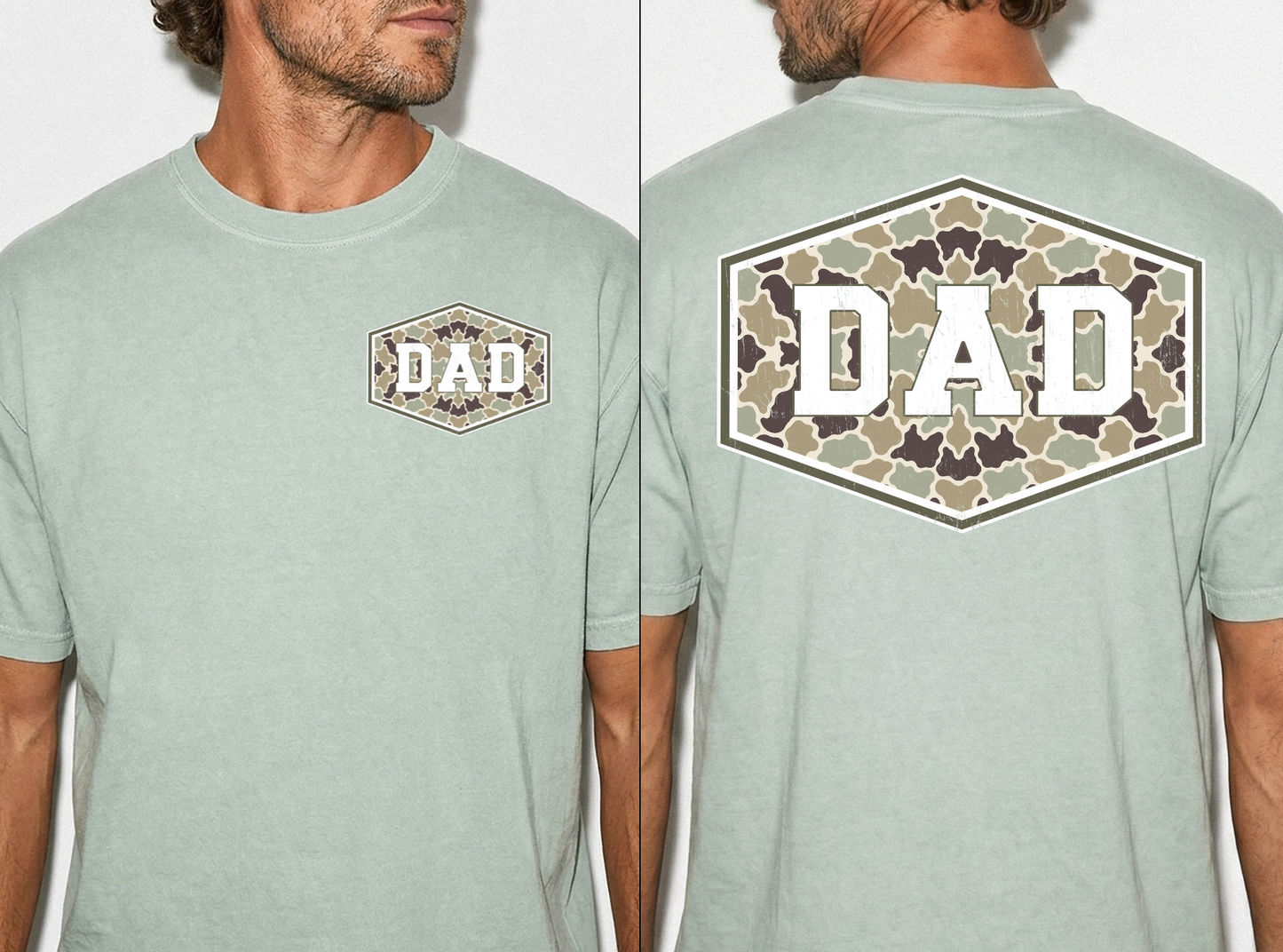 Camo Dad Comfort Colors Tee
