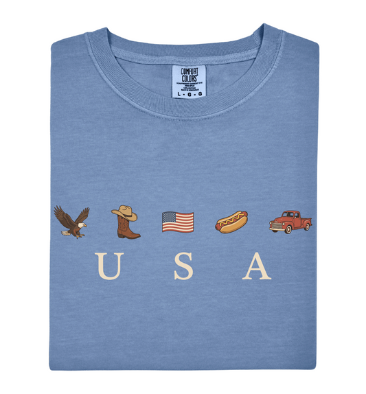 USA Patriotic Icons Tee