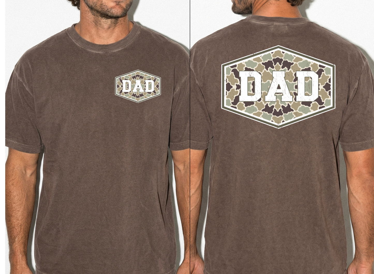 Camo Dad Comfort Colors Tee