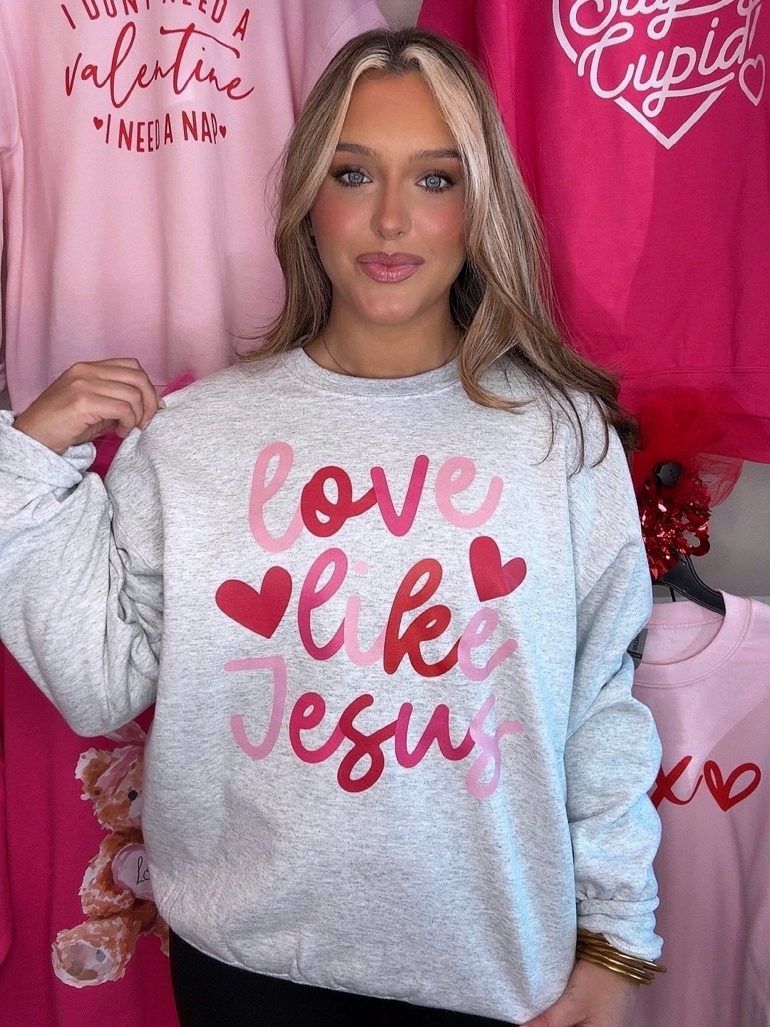 Love Like Jesus Valentine Sweatshirt