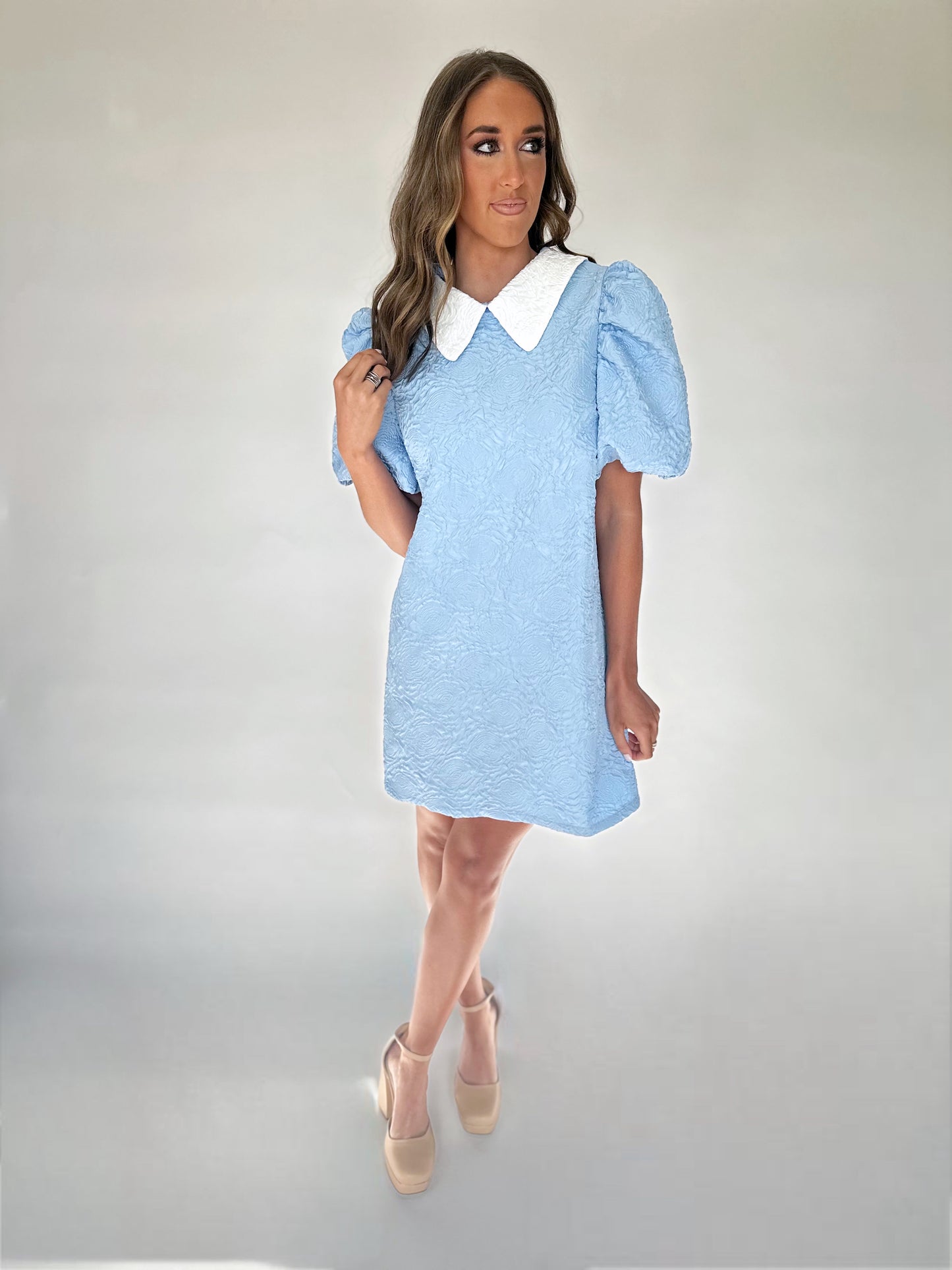 Classy Moment Dress - Dusty Blue