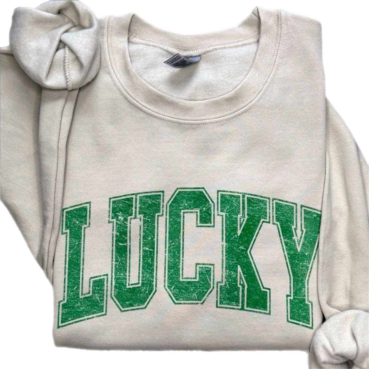 Distressed Lucky Sweatshirt