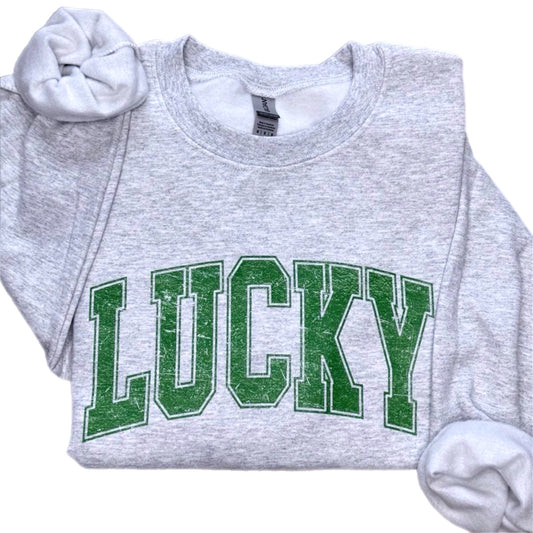 Distressed Lucky Sweatshirt